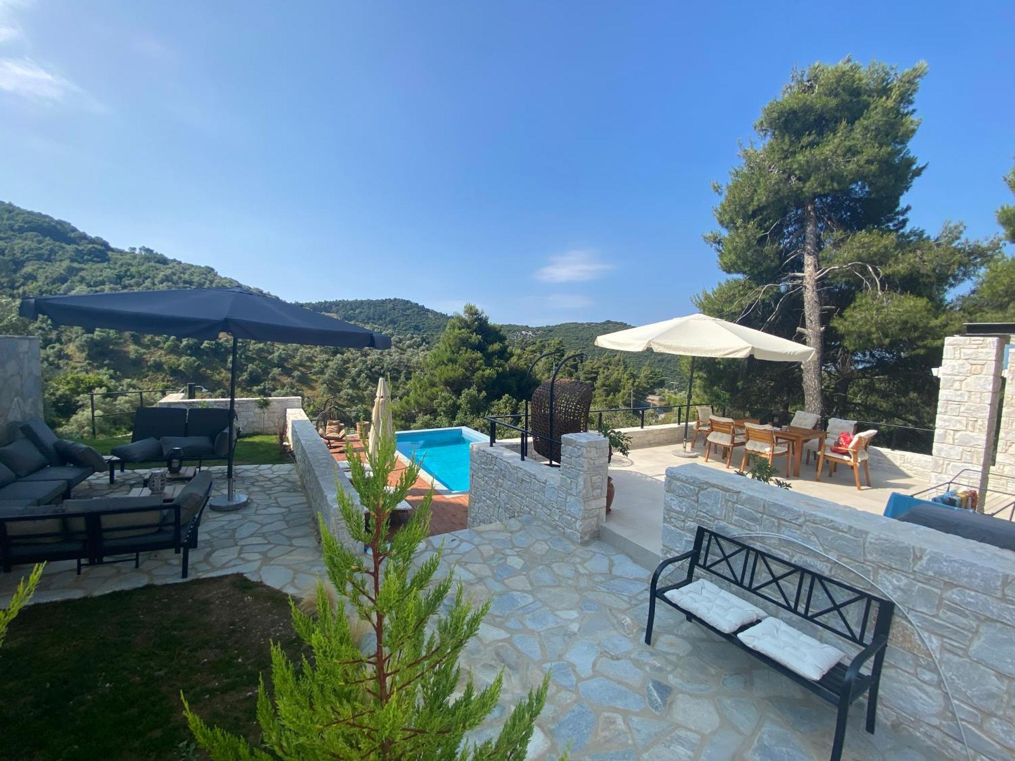 Allure Luxury Villas 3&4 Serenity Retreat Moni Evaggelistrias Eksteriør billede